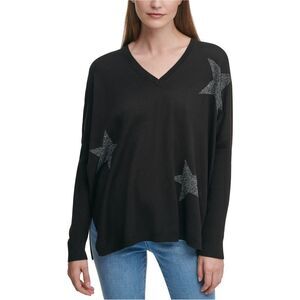 DKNY Womens Stars Pullover Sweater, NWT